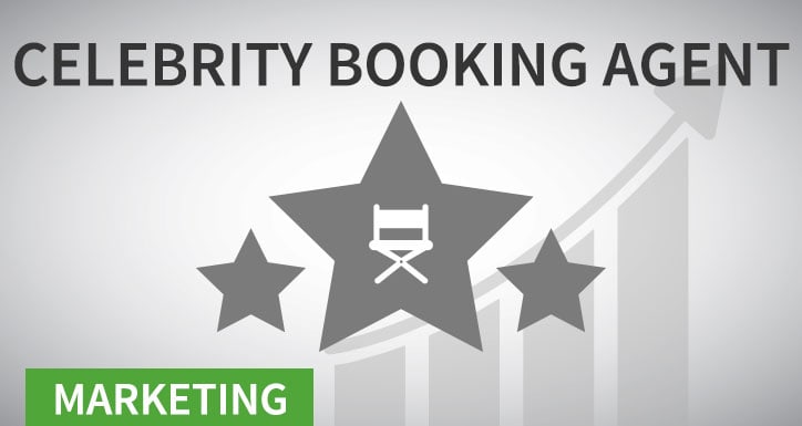 Celebrity booking agent marketing icon