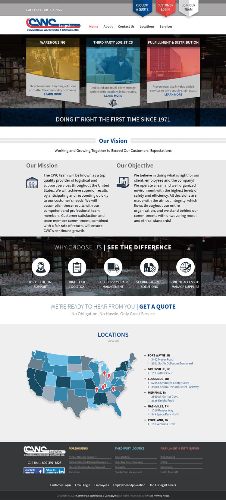 CWC Logistics - Website Design