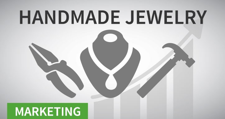 Handmade jewelry marketing icon