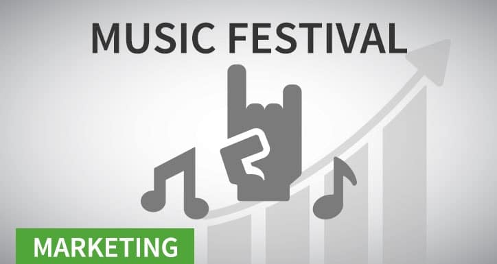 Music festival marketing icon