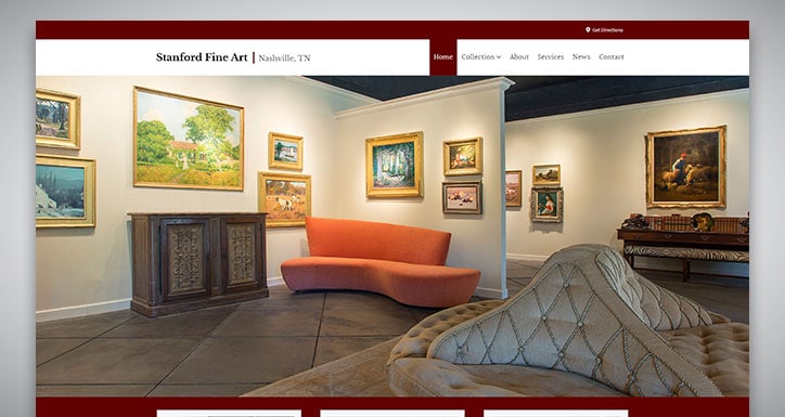 Stanford Fine Art - Web Design