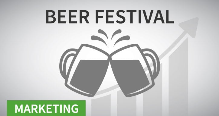 Beer festival marketing icon