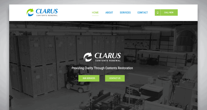 a clarus contents webpage